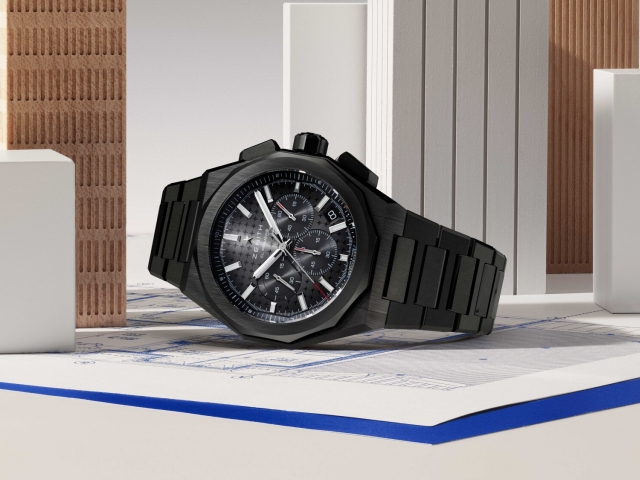 Ceramic Intensity, Chronograph Precision: The Defy Skyline Chronograph In Black